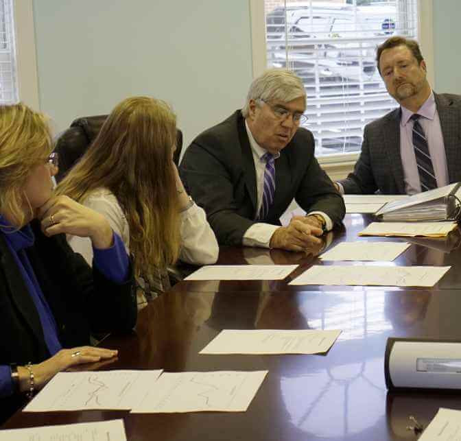 Burnett &amp; Williams sign, a reputable Virginia personal injury firm handling car accident cases.
