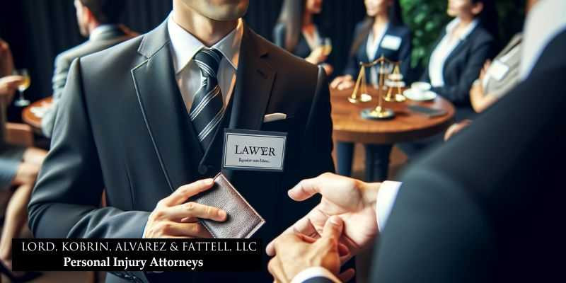 Lawyer networking event.