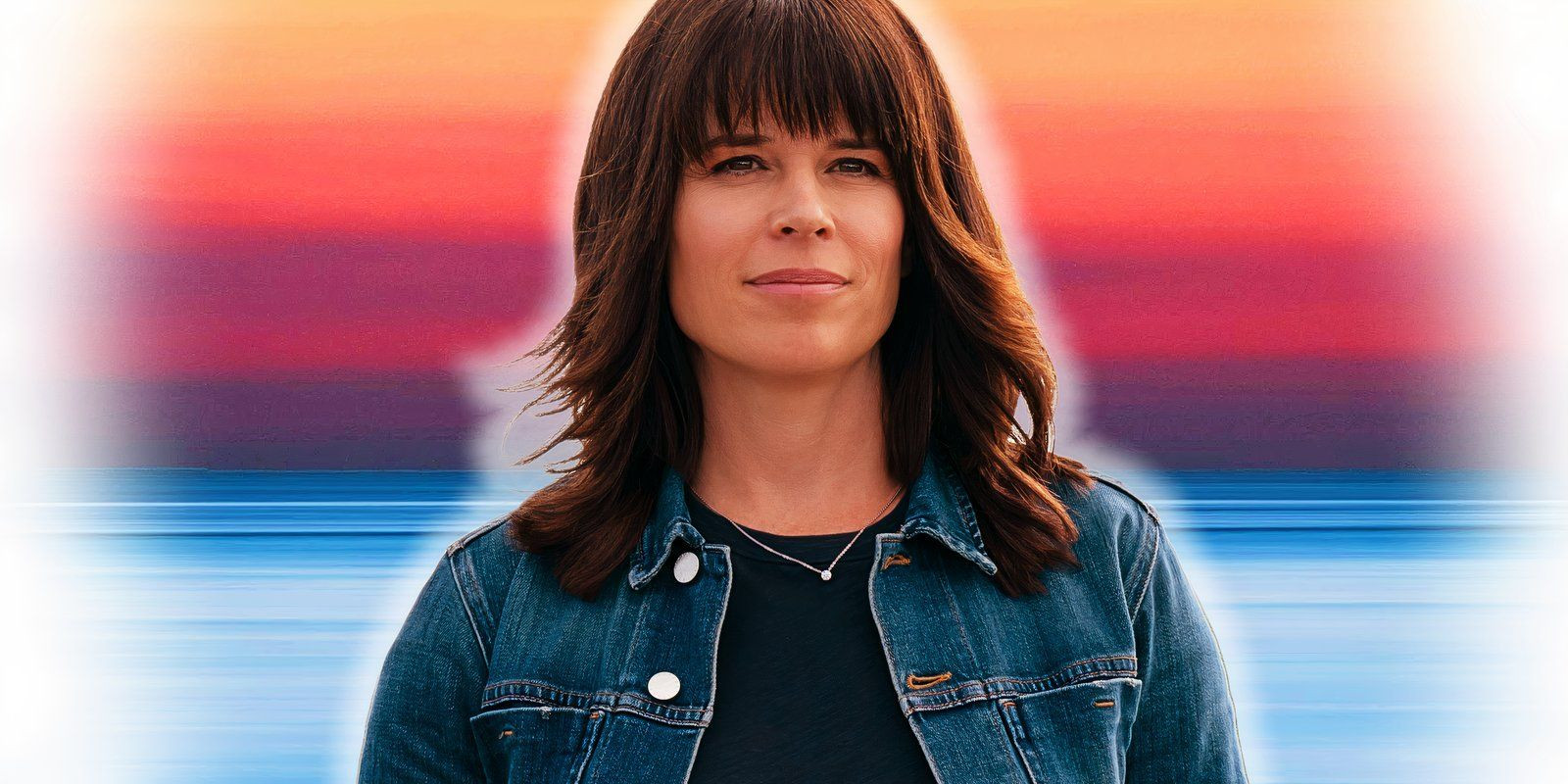 Maggie from The Lincoln Lawyer season 3 is in front of a sunset