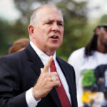 Hal Uhrig, the lawyer who previously represented George Zimmerman, pictured in 2012. Uhrig has been arrested in Florida on charges of witness tampering in an unrelated case.