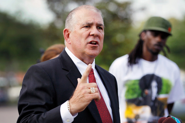 Hal Uhrig, the lawyer who previously represented George Zimmerman, pictured in 2012. Uhrig has been arrested in Florida on charges of witness tampering in an unrelated case.