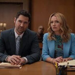 Manuel Garcia-Rulfo as Mickey Haller in The Lincoln Lawyer Season 3, looking determined and thoughtful.