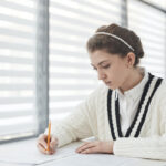 Law student preparing for bar exam to become immigration lawyer