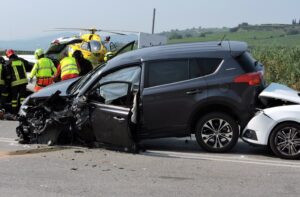 Car accident on Costa Mesa 55 freeway