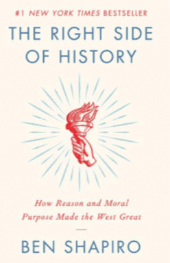 Book cover of Ben Shapiro's 'The Right Side of History'