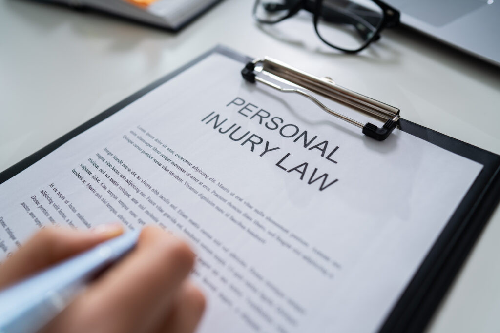 Photo of Personal Injury Law Papers