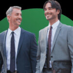 Two males lawyers walking together