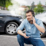 Man calls car accident lawyer after collision