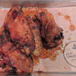 Wings from SmokeShop Barbecue, a popular caterer for free lunches on campus