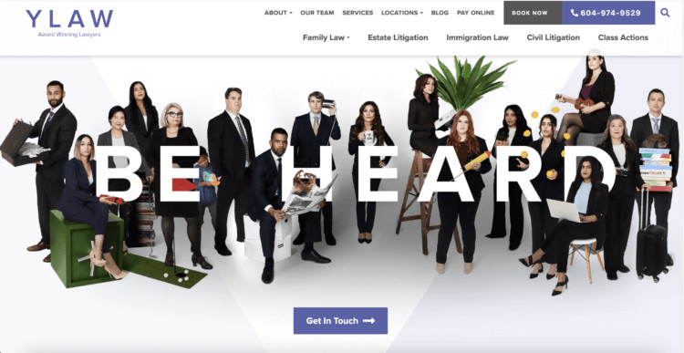 YLaw website screenshot