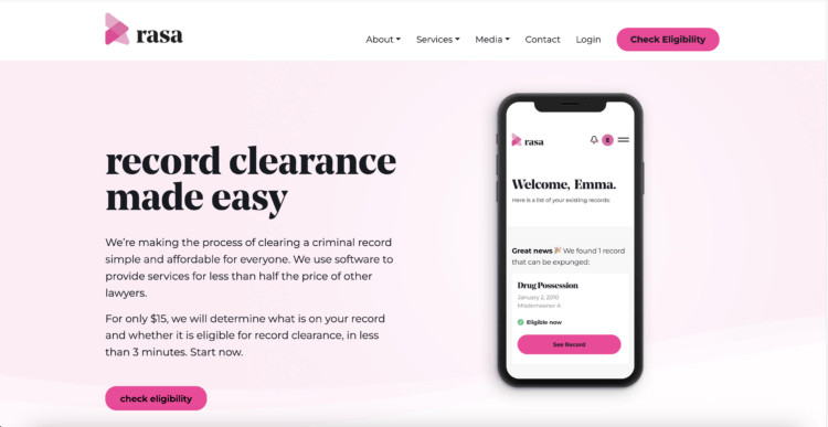 Rasa website screenshot