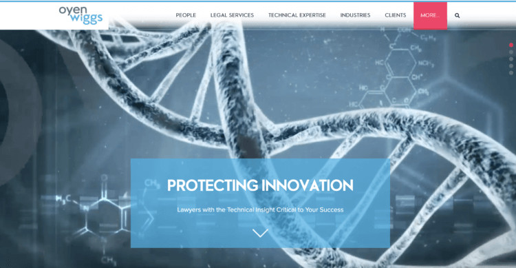 Oyen Wiggs website screenshot