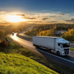 Wrecked Semi-Truck on Highway