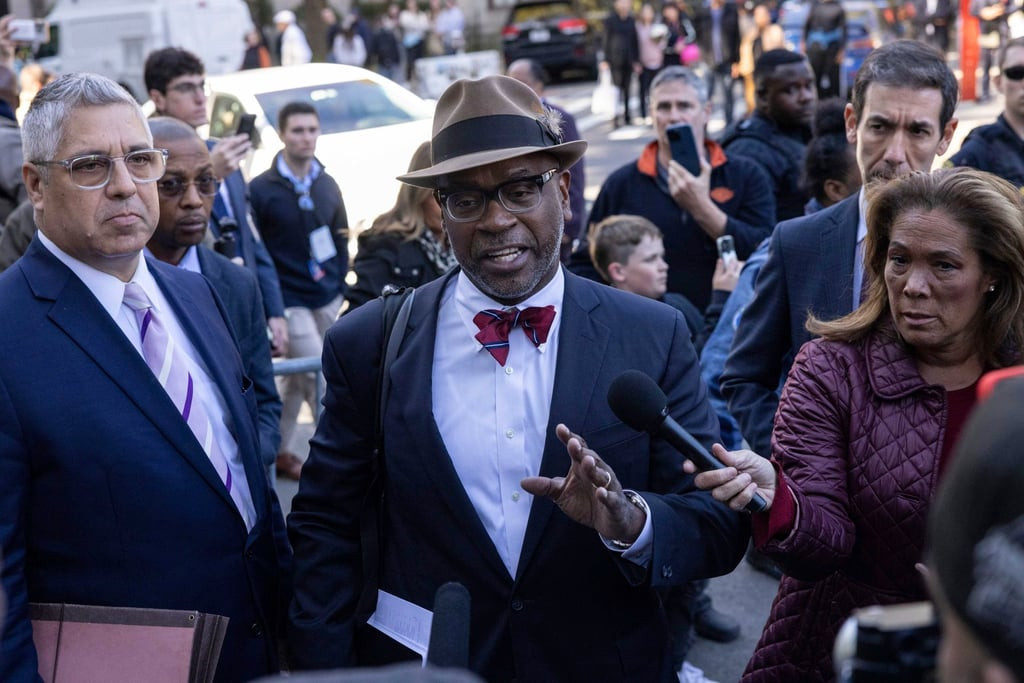 Anthony Ricco speaks to members of media as he exits Manhattan federal court in October 2024, in New York. Photo: AP Photo