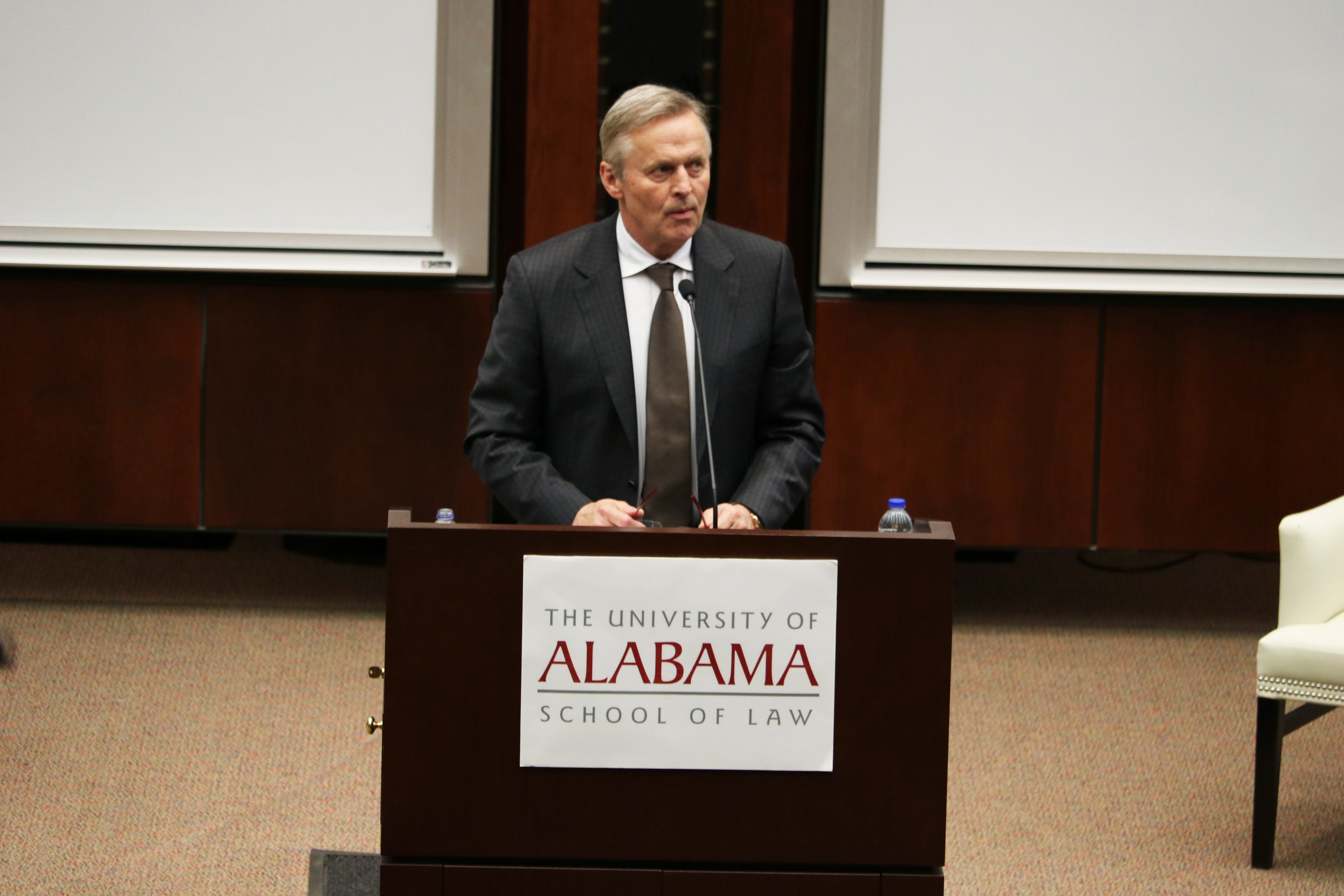 John Grisham at a symposium