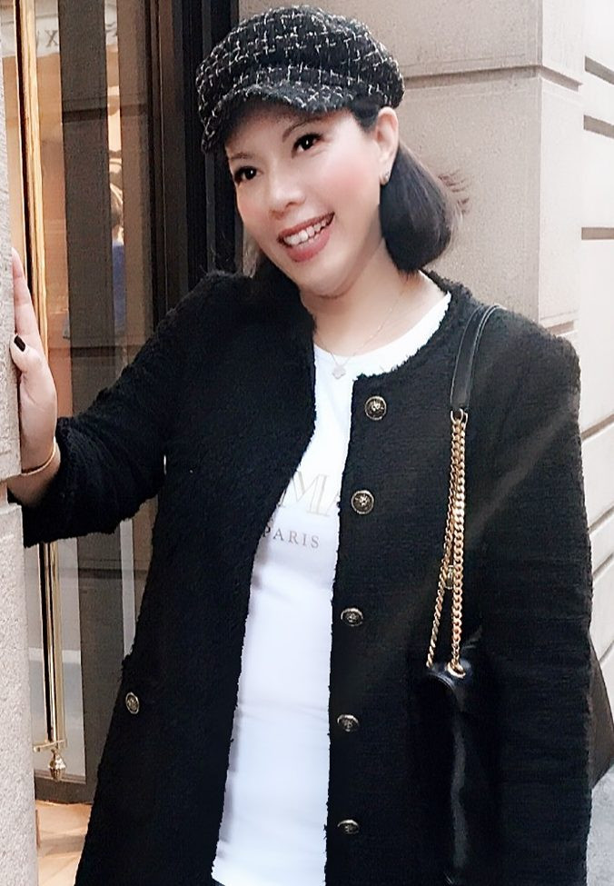 Female lawyer in neutral-colored suit