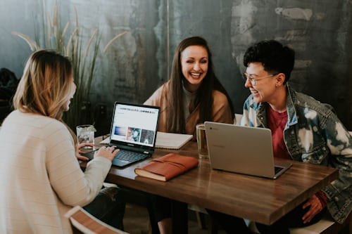 Business meeting in a modern office