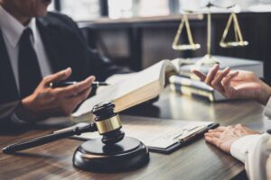 Lawyer in Courtroom
